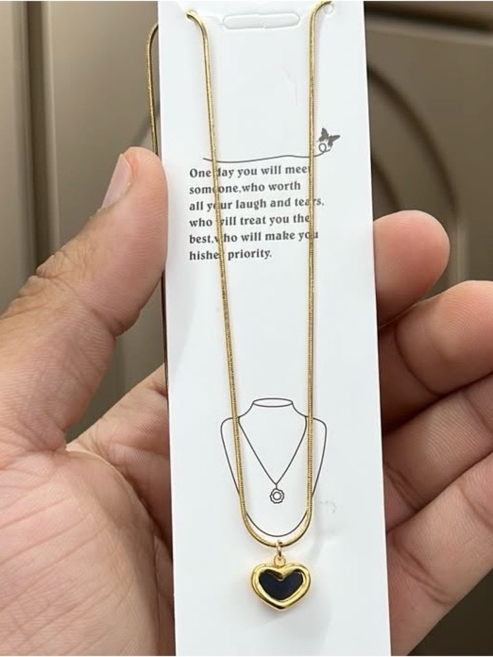 Gold Heart Pendant Necklace - Elegant Women’s Jewelry